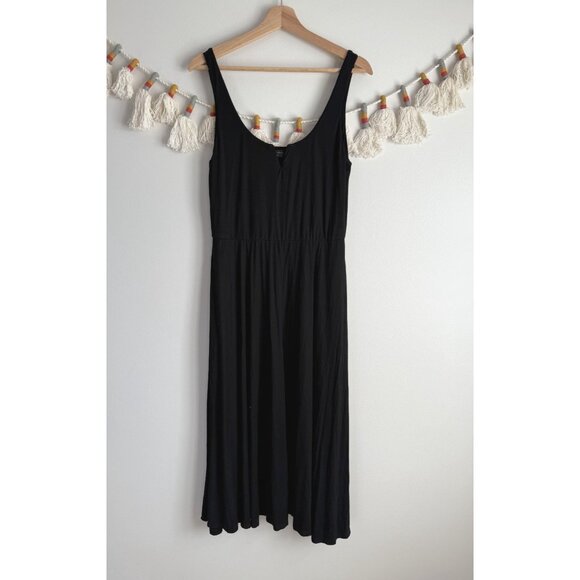 House Of Harlow x Revolve Ella Tank Jersey Black Midi Dress Whimsigoth Dainty L - Picture 2 of 10
